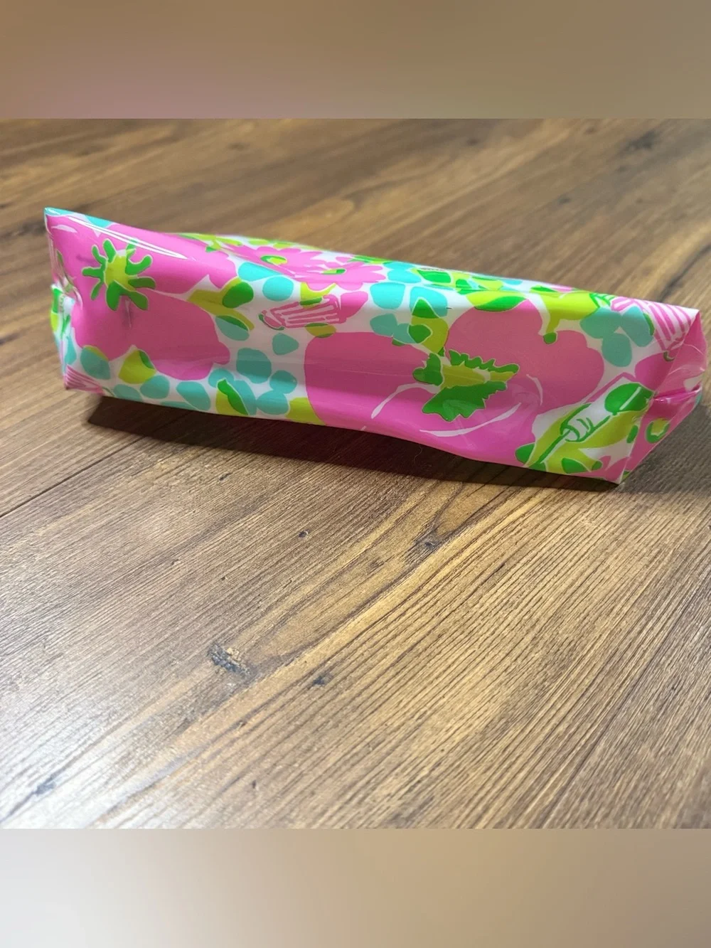 Lilly Pulitzer for Estée Lauder Pink Floral Cosmetic Makeup Bag Pouch